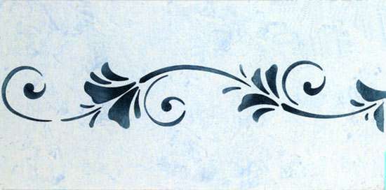 Flower border stencil, beautiful stencils for walls. Damask stencils,  flower stencils, border stencils and more
